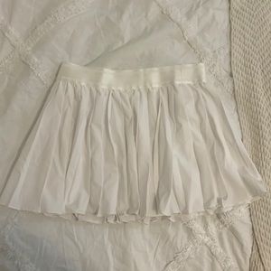 White Pleated Tennis Skirt